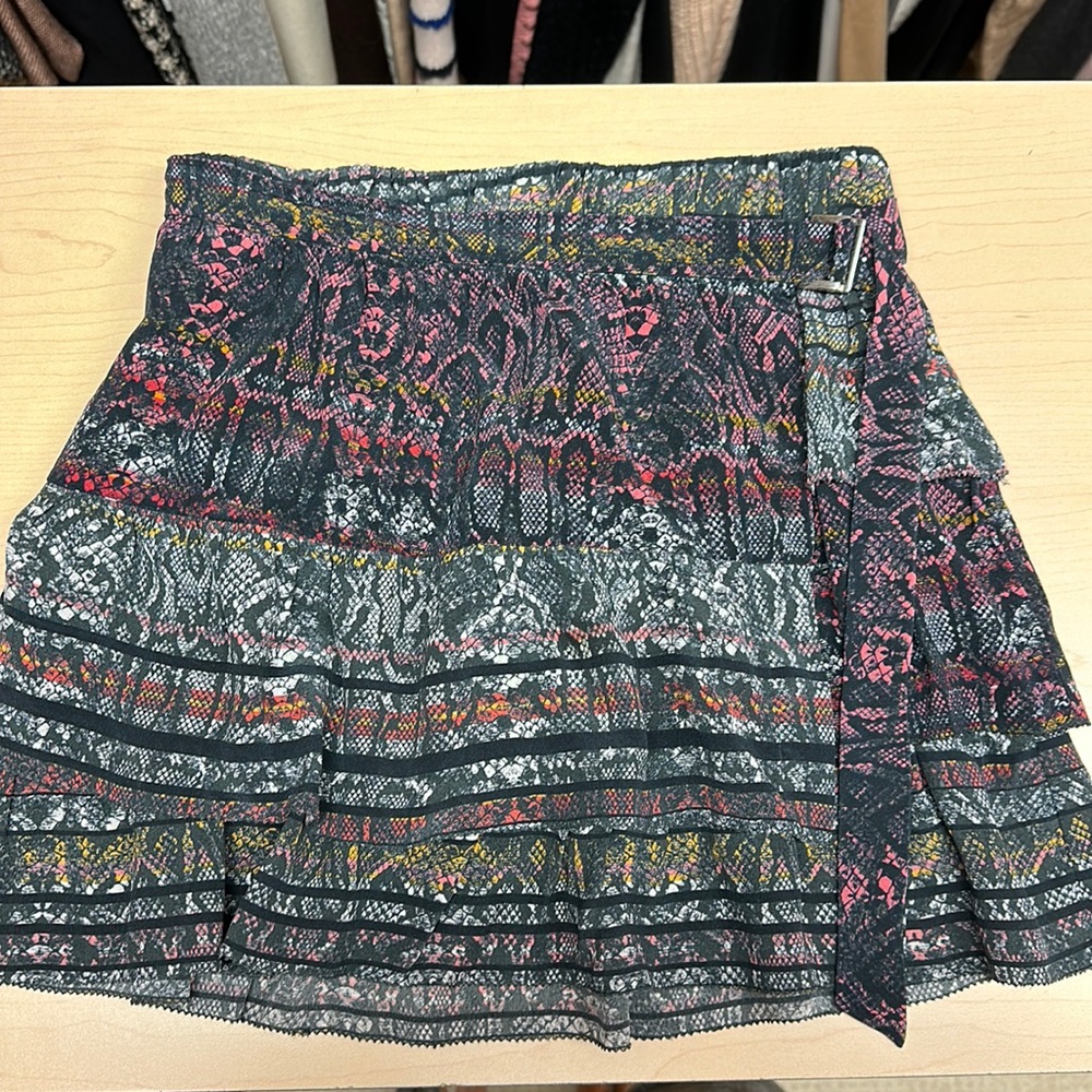 Iro animal print mini skirt